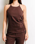 Camisole en Lin Terri Cacao Kuwalla - Ex - voto