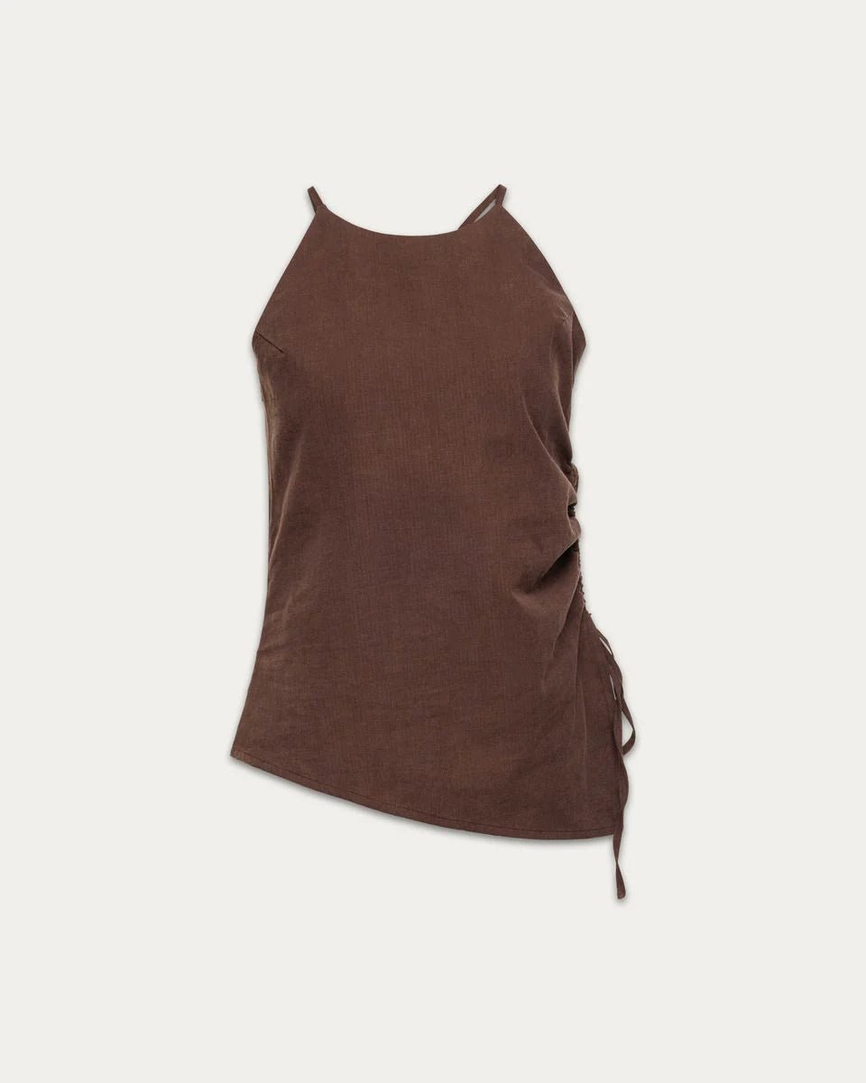 Camisole en Lin Terri Cacao Kuwalla - Ex - voto
