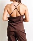 Camisole en Lin Terri Cacao Kuwalla - Ex - voto