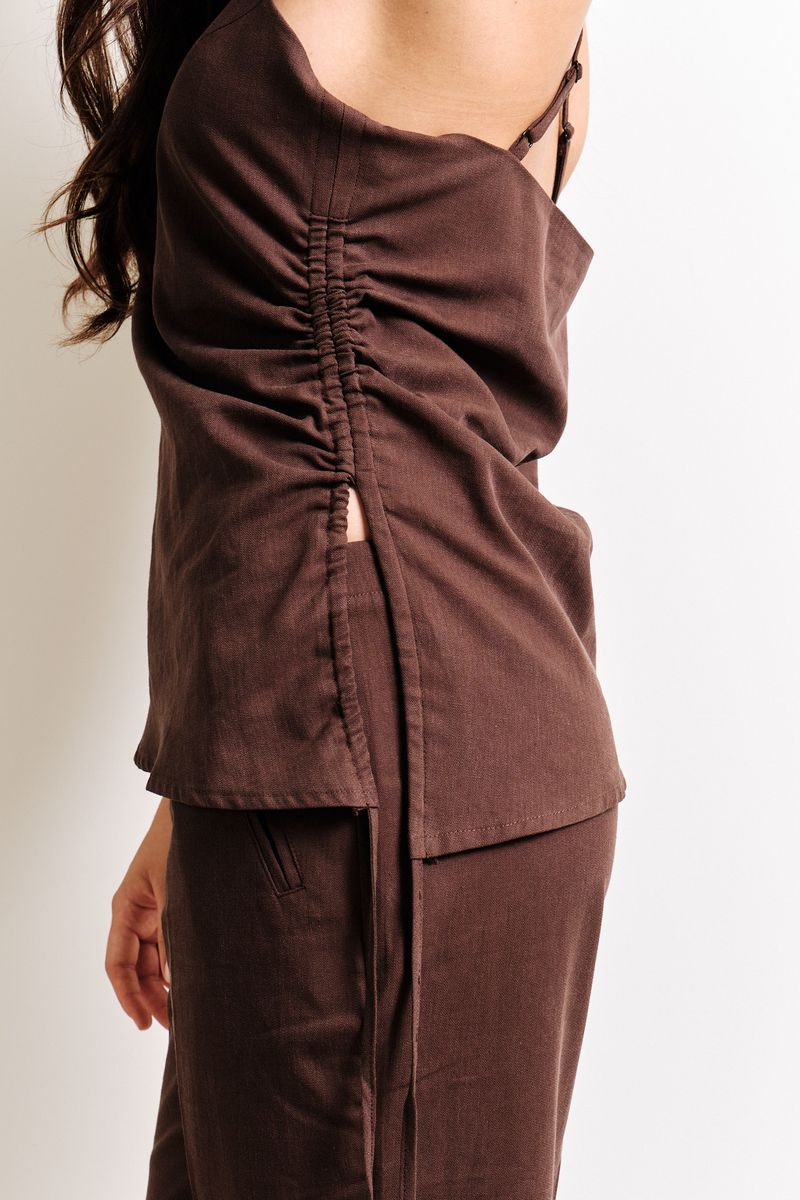 Kuwalla Cacao Terry Linen Camisole – Ex-voto