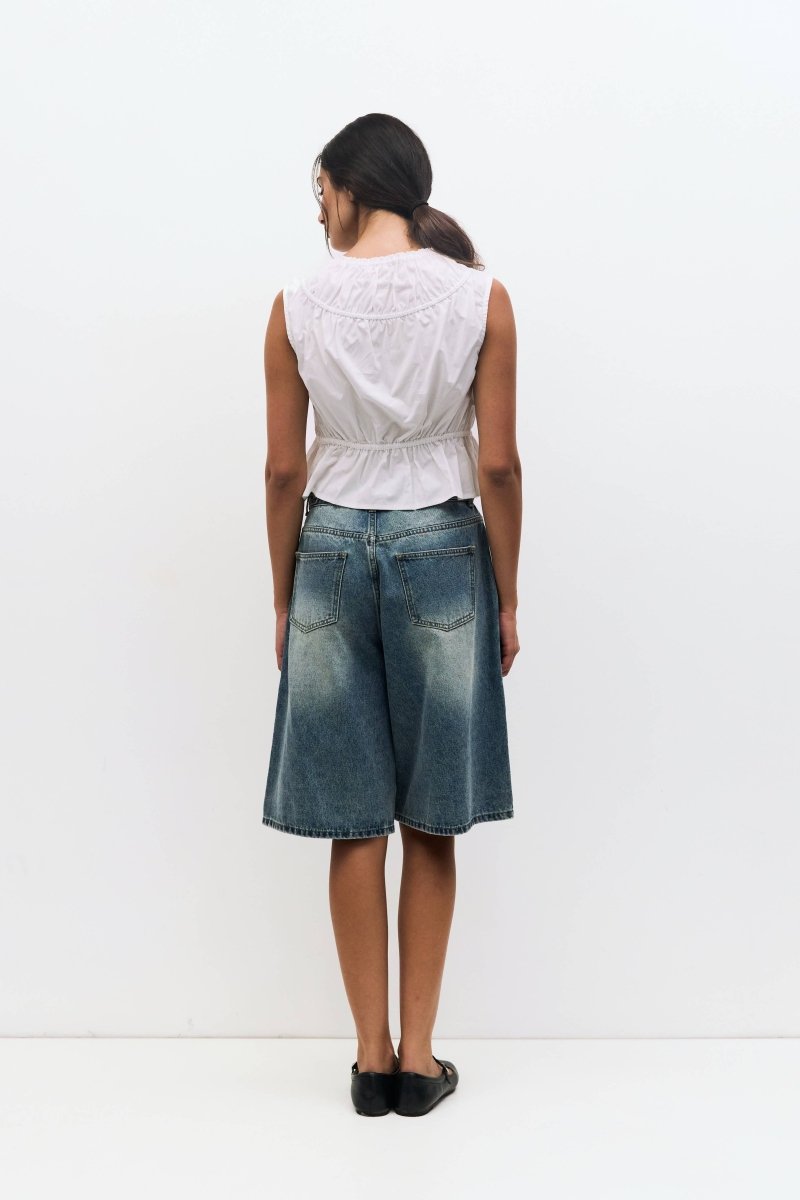 Camisole Margo Poplin Blanche All Row - Ex - voto