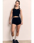 Camisole Noire Couture Contrastée The Blank Lab - Ex - voto