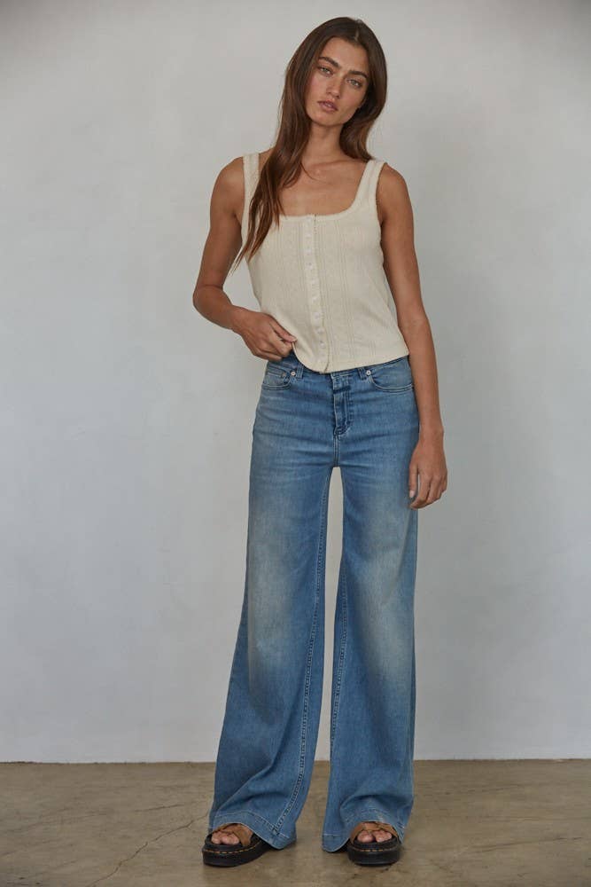 Camisole Pointelle Crème By Together - Ex - voto