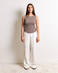 Camisole Rayée Sienna Dégradé Brun Kuwalla - Ex - voto