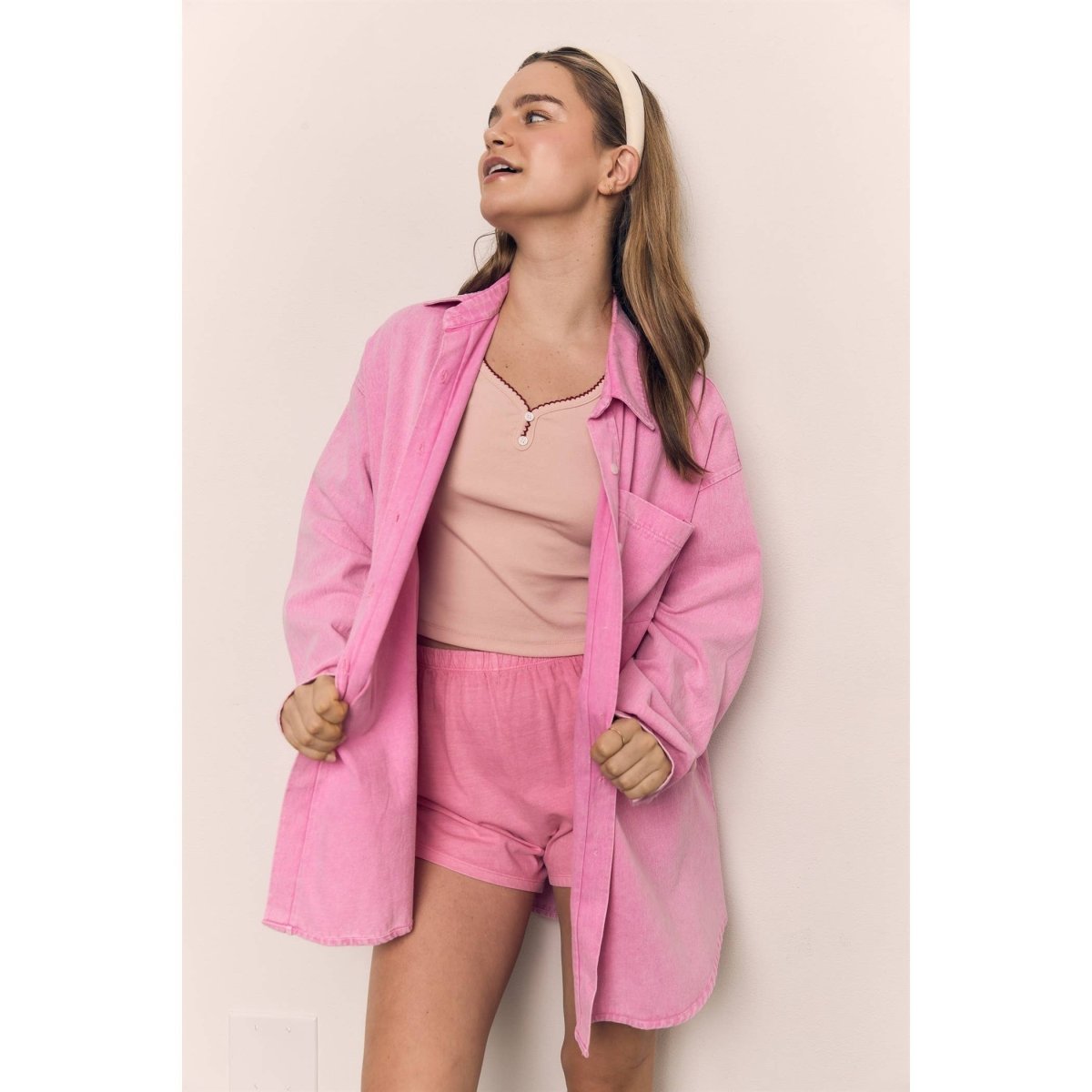 Camisole Rose Couture Contrastée The Blank Lab - Ex - voto