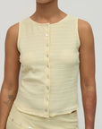 Camisole Roxy Jaune Beurre Mod Ref - Ex - voto