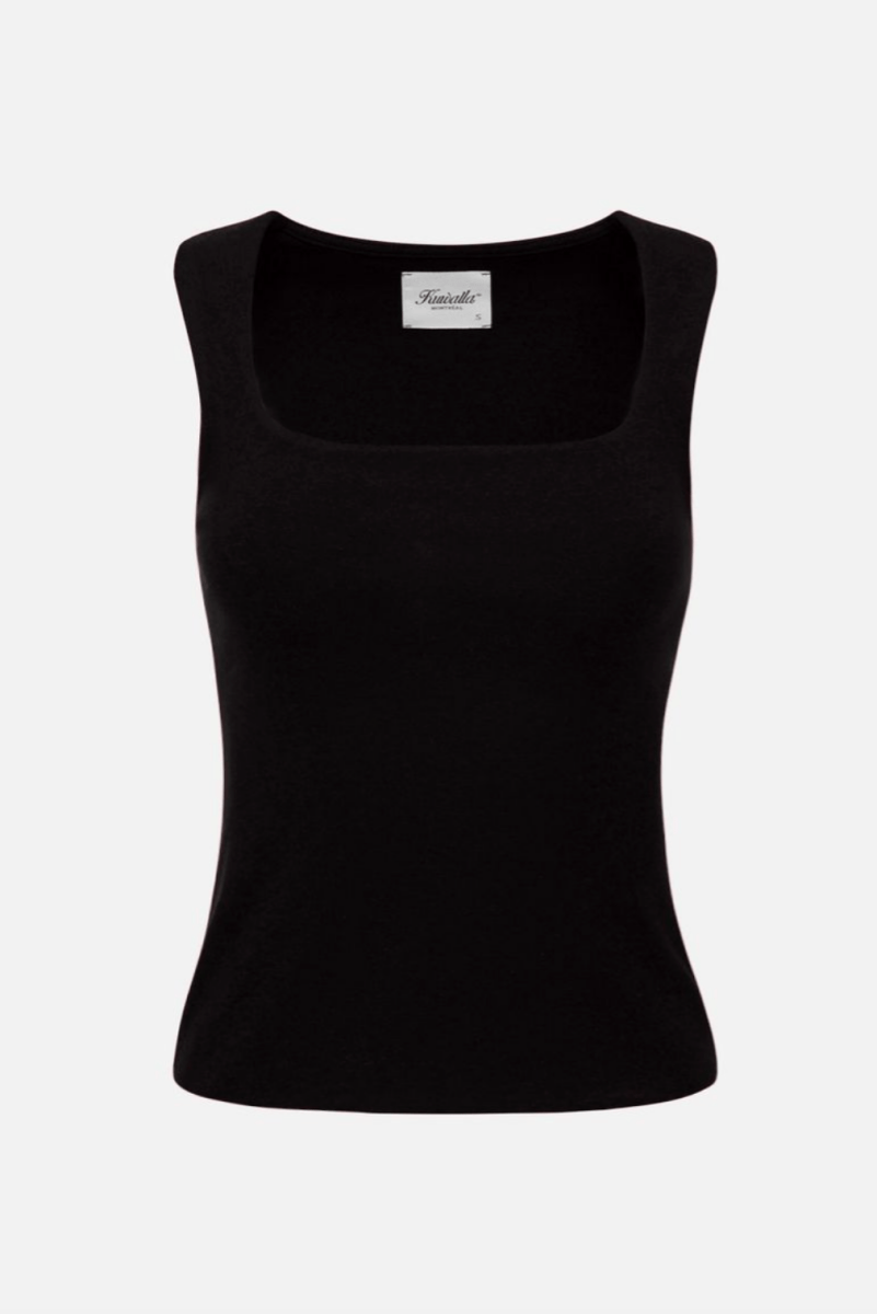 Camisole Scarlett Noir Kuwalla - Ex - voto