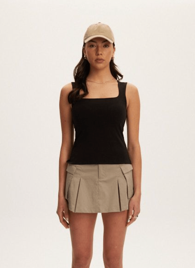 Camisole Scarlett Noir Kuwalla - Ex - voto