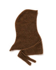 Capuchon avec foulard en Alpaca Brun Chocolat Arctic Fox - Ex-voto