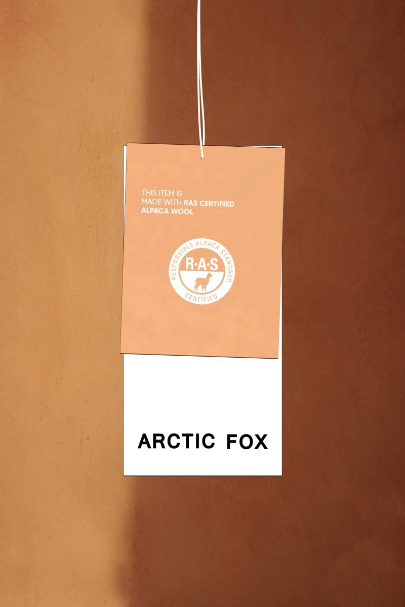 Capuchon avec foulard en Alpaca Brun Chocolat Arctic Fox - Ex-voto