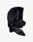 Capuchon avec foulard en Alpaca Noir Arctic Fox - Ex-voto