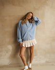 Cardigan Alina Dailystory Bleu Clair - Ex - voto