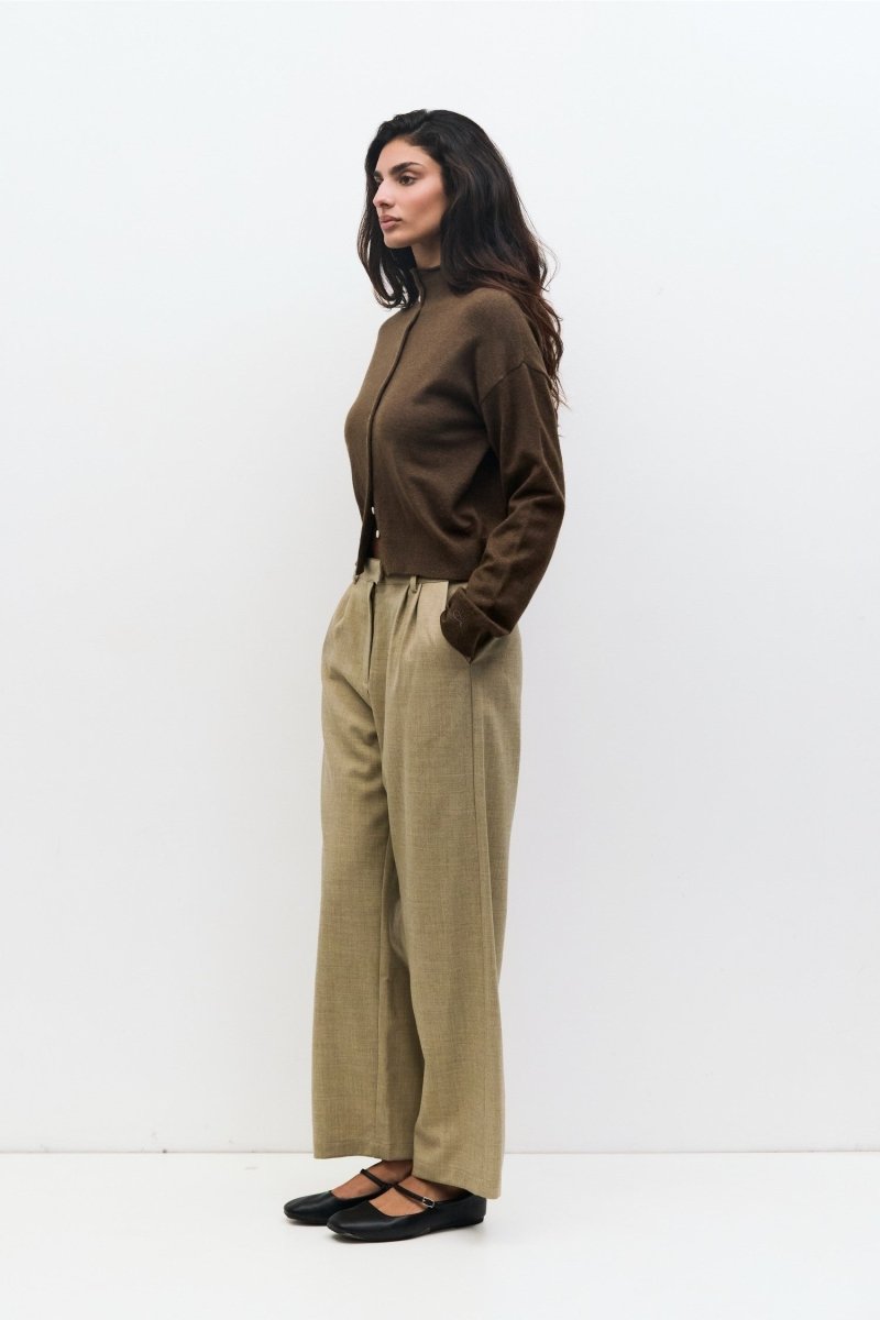 Cardigan Brooks Brun All Row - Ex - voto