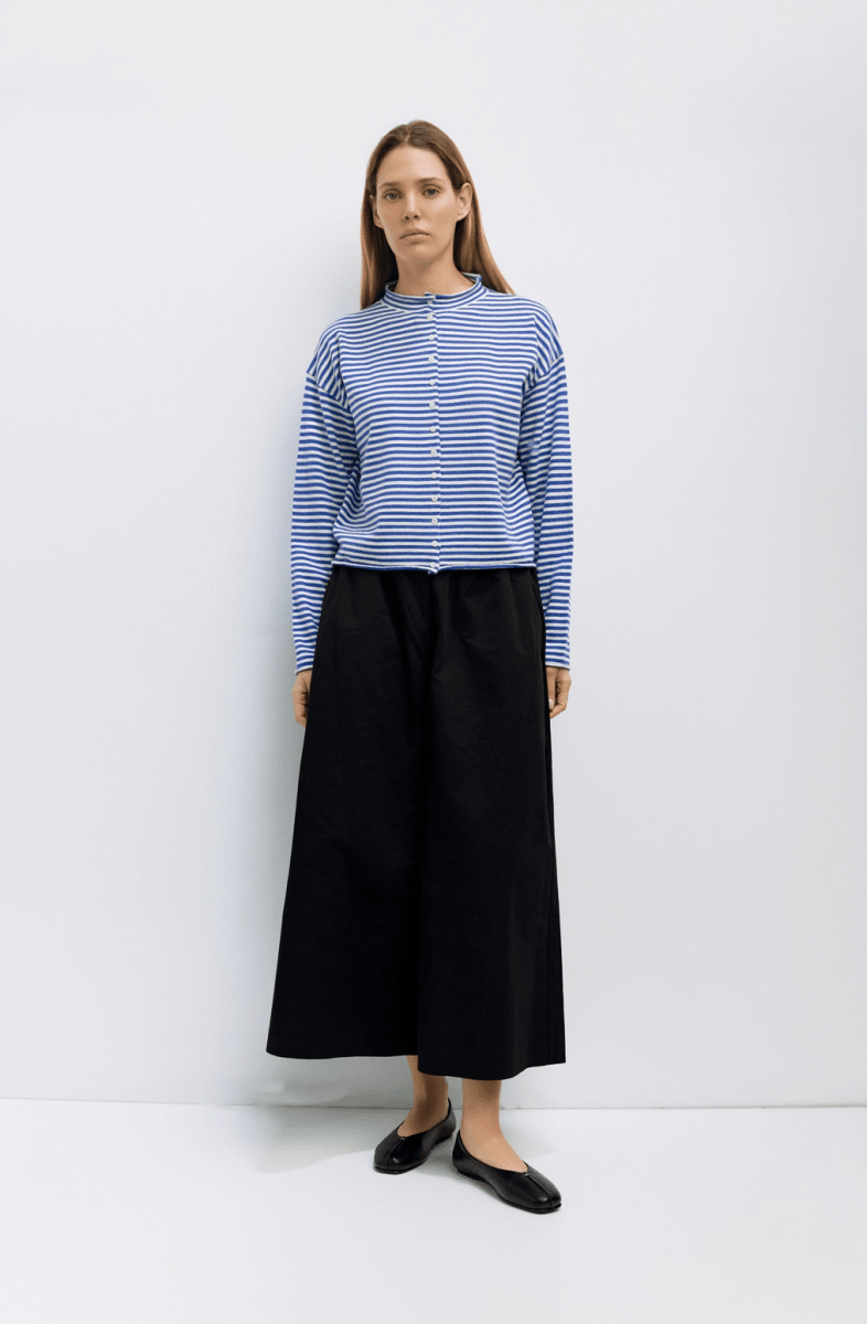 Cardigan Elisa Bleu et Blanc All Row - Ex - voto