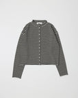 Cardigan Elisa Rayures Noires et Blanches All Row - Ex - voto
