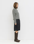 Cardigan Elisa Rayures Noires et Blanches All Row - Ex - voto