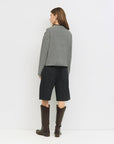Cardigan Elisa Rayures Noires et Blanches All Row - Ex - voto
