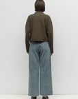 Cardigan Elisa Rayures Olives et Marines All Row - Ex-voto