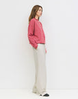 Cardigan Elisa Rayures Rouges et Beiges All Row - Ex - voto