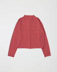 Cardigan Elisa Rayures Rouges et Beiges All Row - Ex - voto