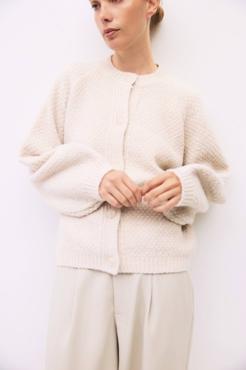 Cardigan Juna Crème All Row - Ex - voto
