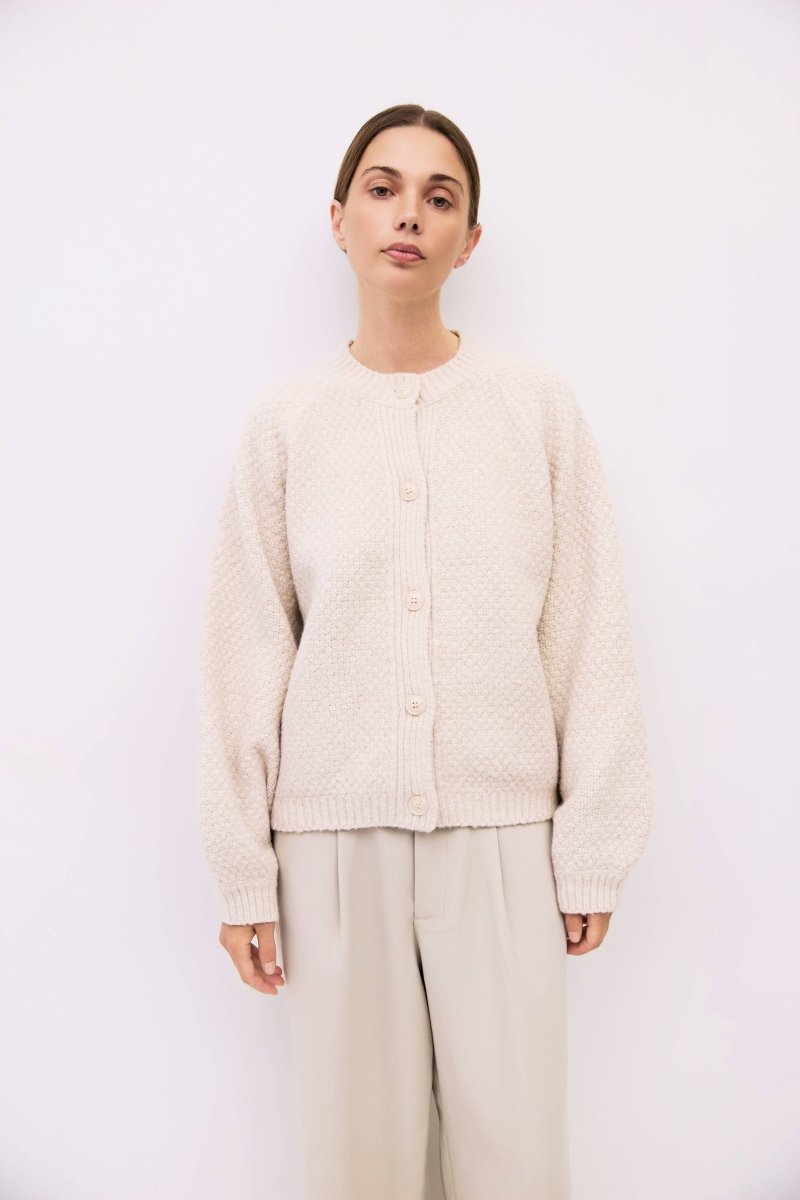Cardigan Juna Crème All Row - Ex - voto