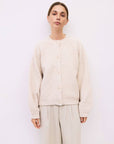 Cardigan Juna Crème All Row - Ex - voto