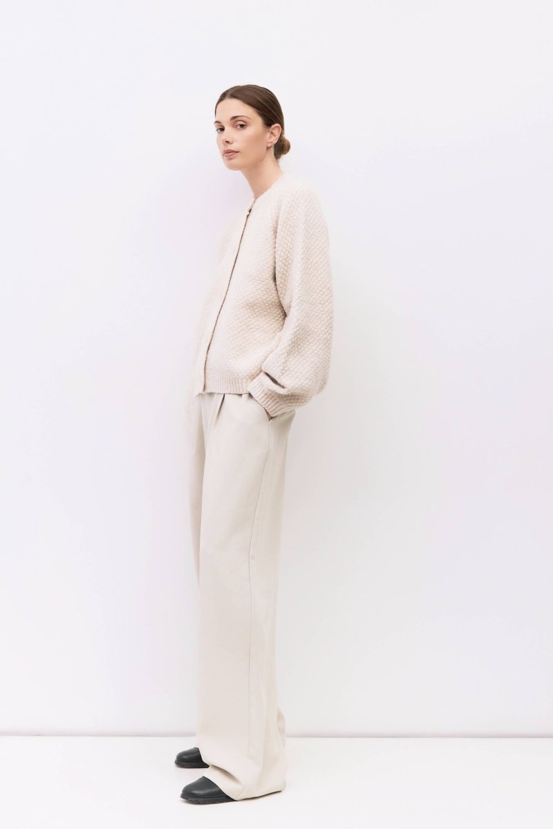 Cardigan Juna Crème All Row - Ex - voto
