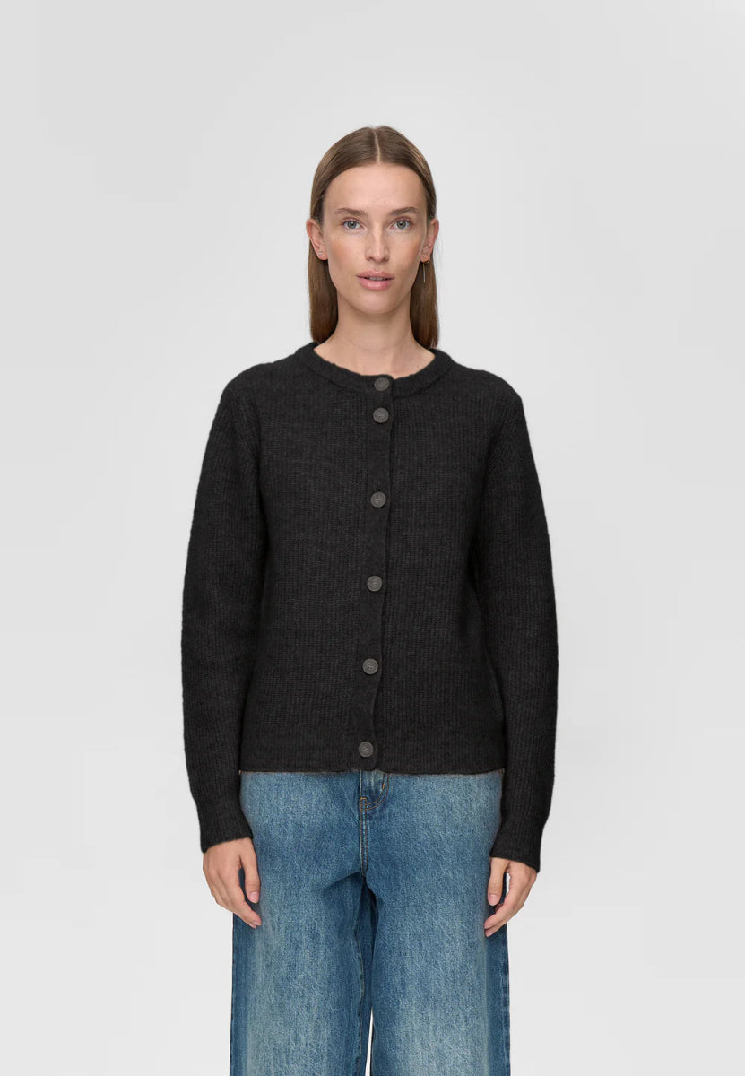 Cardigan Kora Minimum Noir - Ex - voto