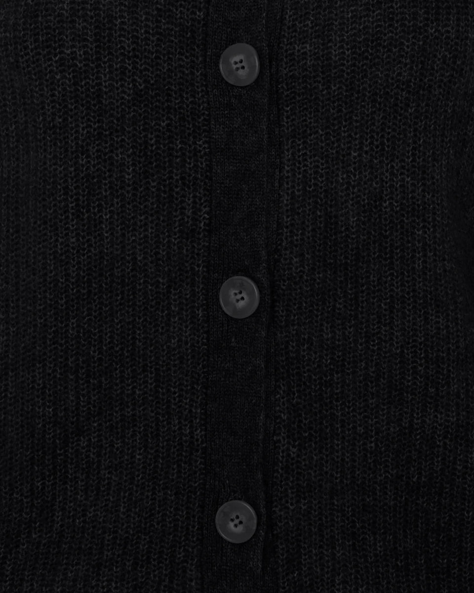 Cardigan Kora Minimum Noir - Ex - voto