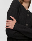 Cardigan Kora Minimum Noir - Ex - voto