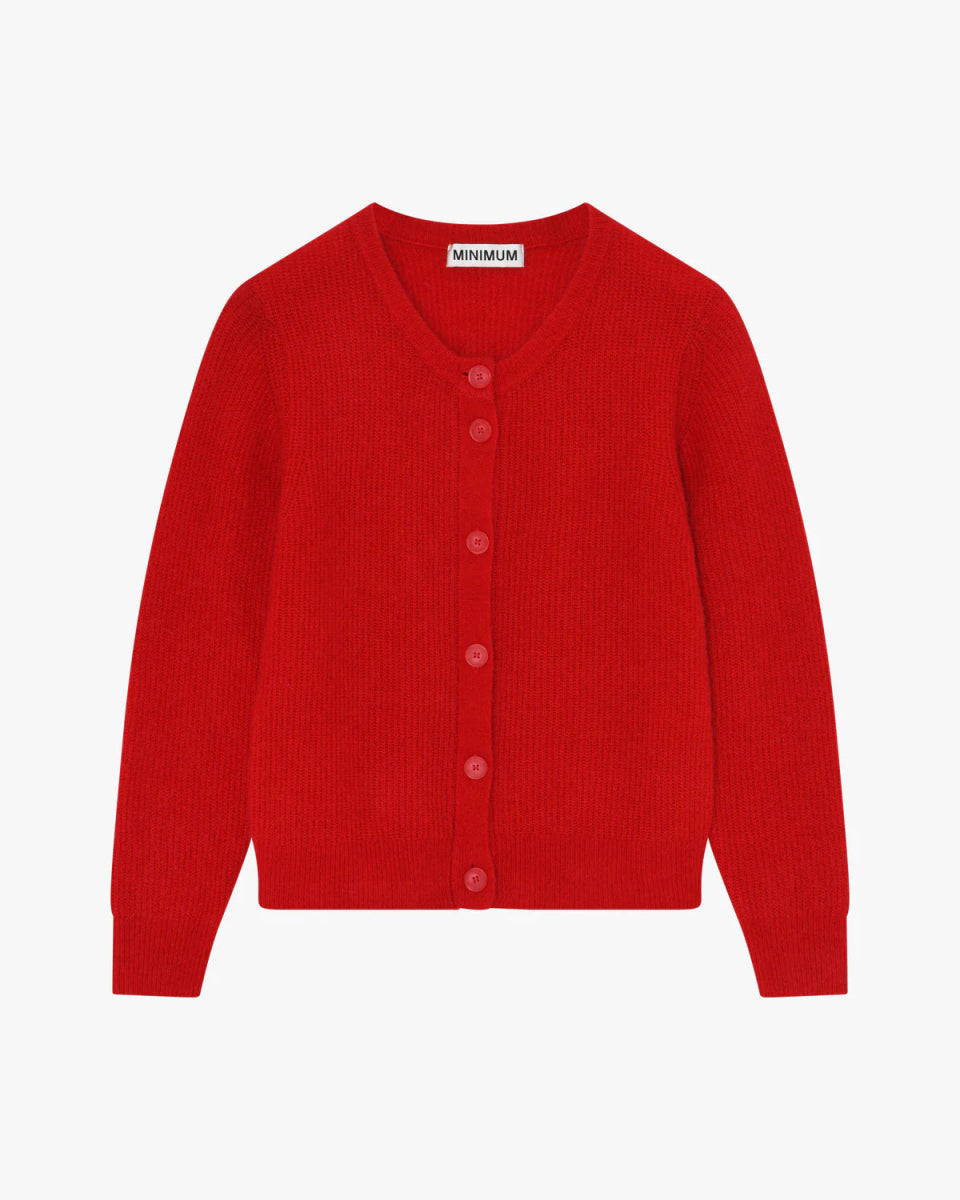 Cardigan Kora Minimum Rouge - Ex - voto