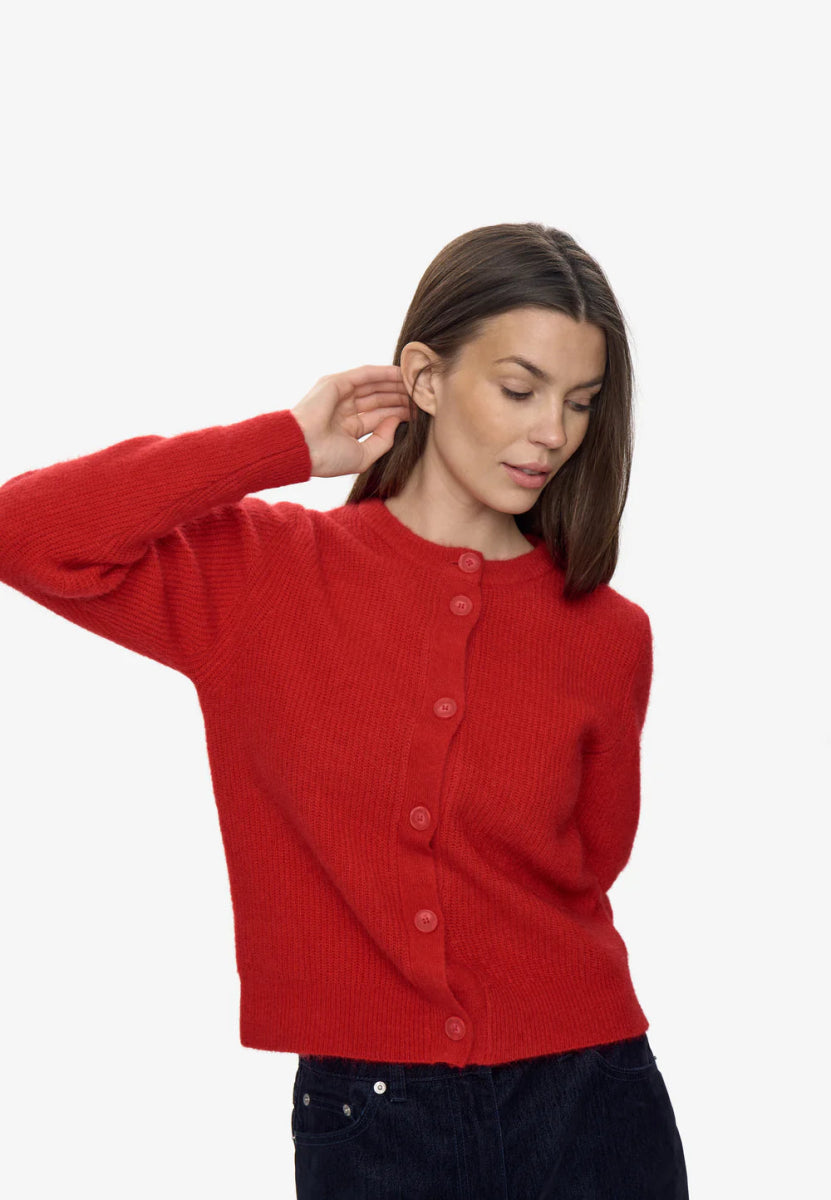 Cardigan Kora Minimum Rouge - Ex - voto