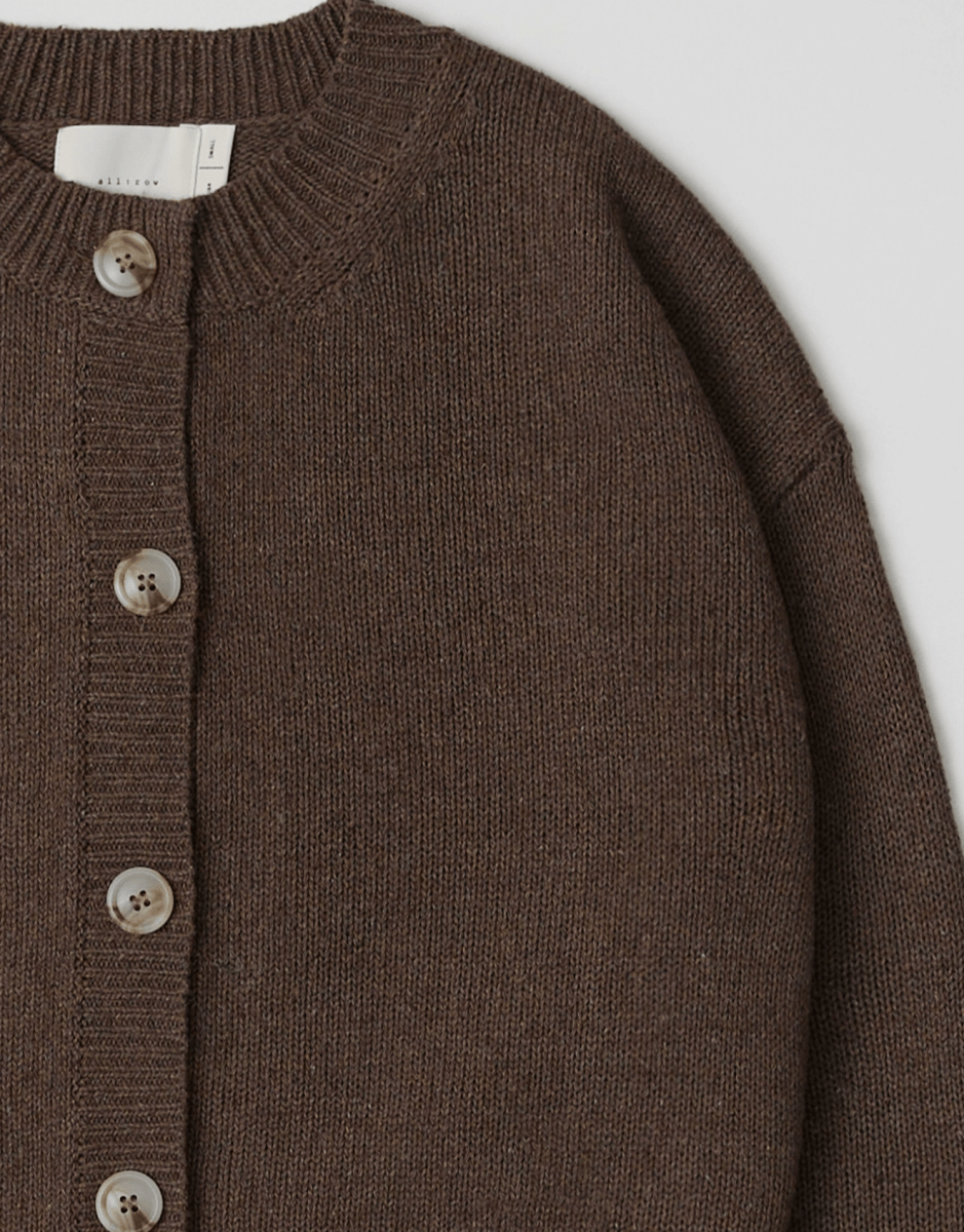 Cardigan Lucy Mocha All Row - Ex - voto