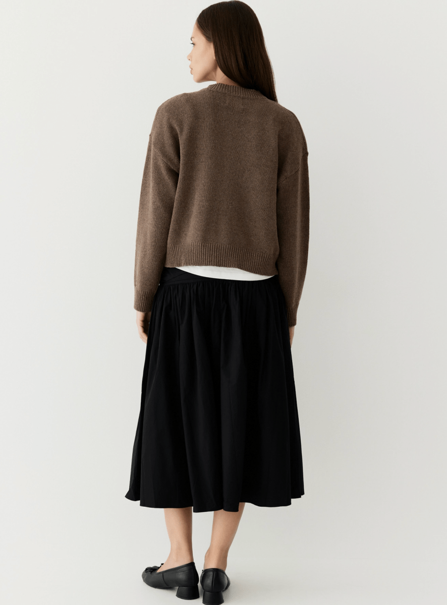 Cardigan Lucy Mocha All Row - Ex - voto
