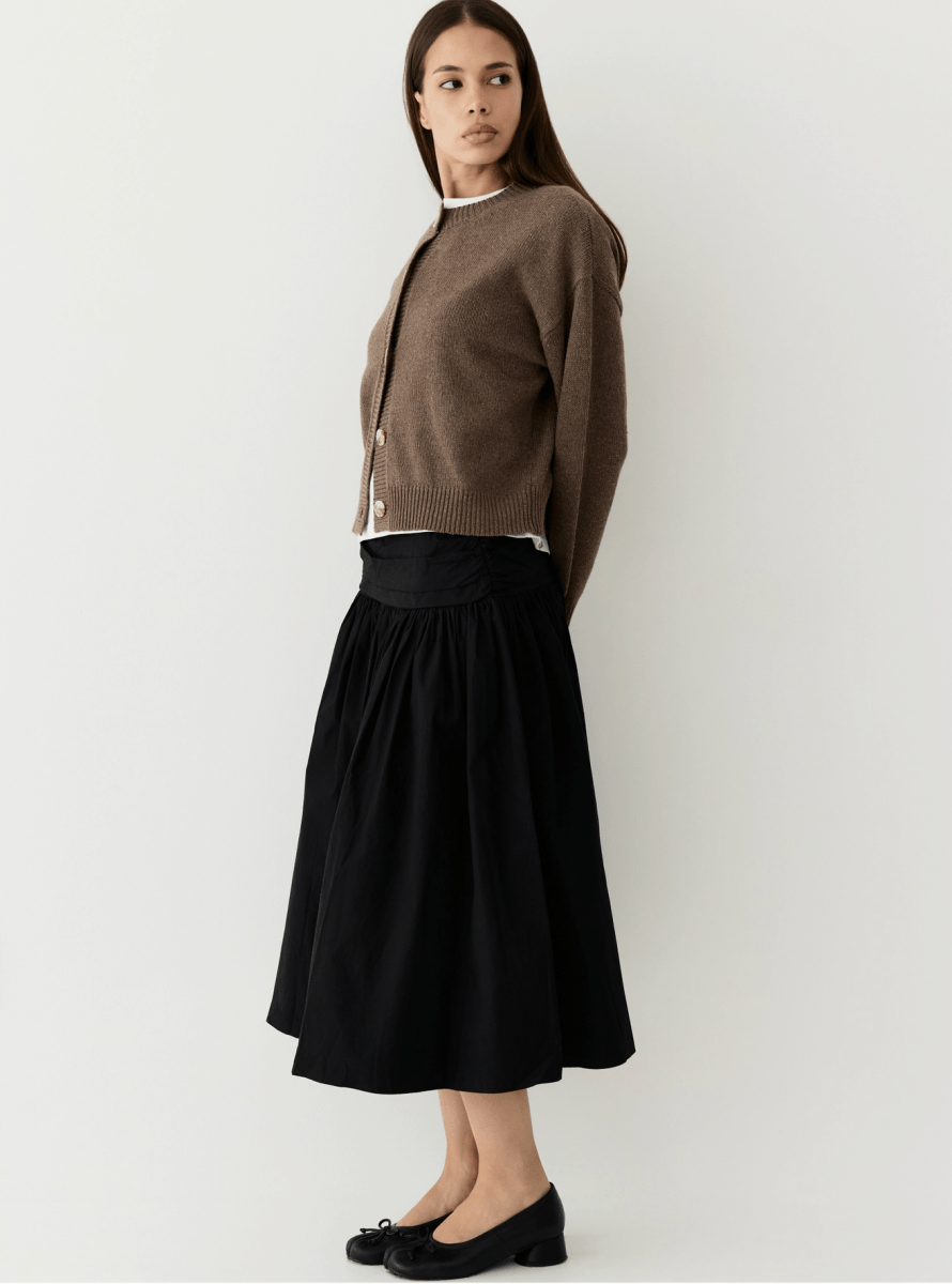 Cardigan Lucy Mocha All Row - Ex - voto
