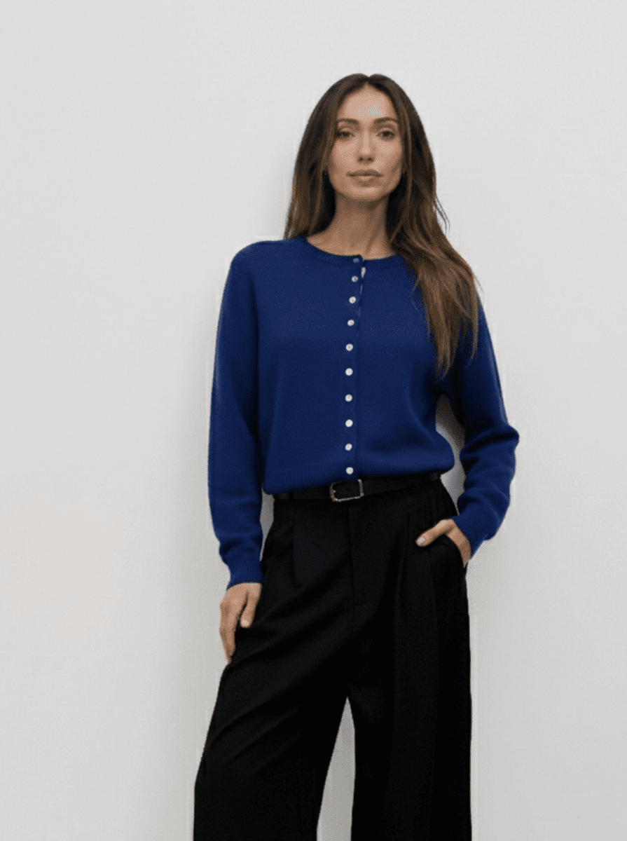 Cardigan Malin Bleu Mod Ref - Ex - voto