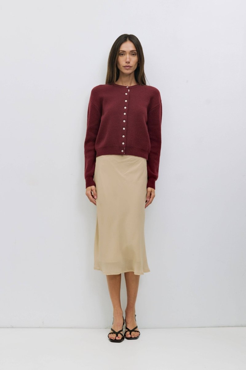 Cardigan Malin Rouge All Row - Ex - voto