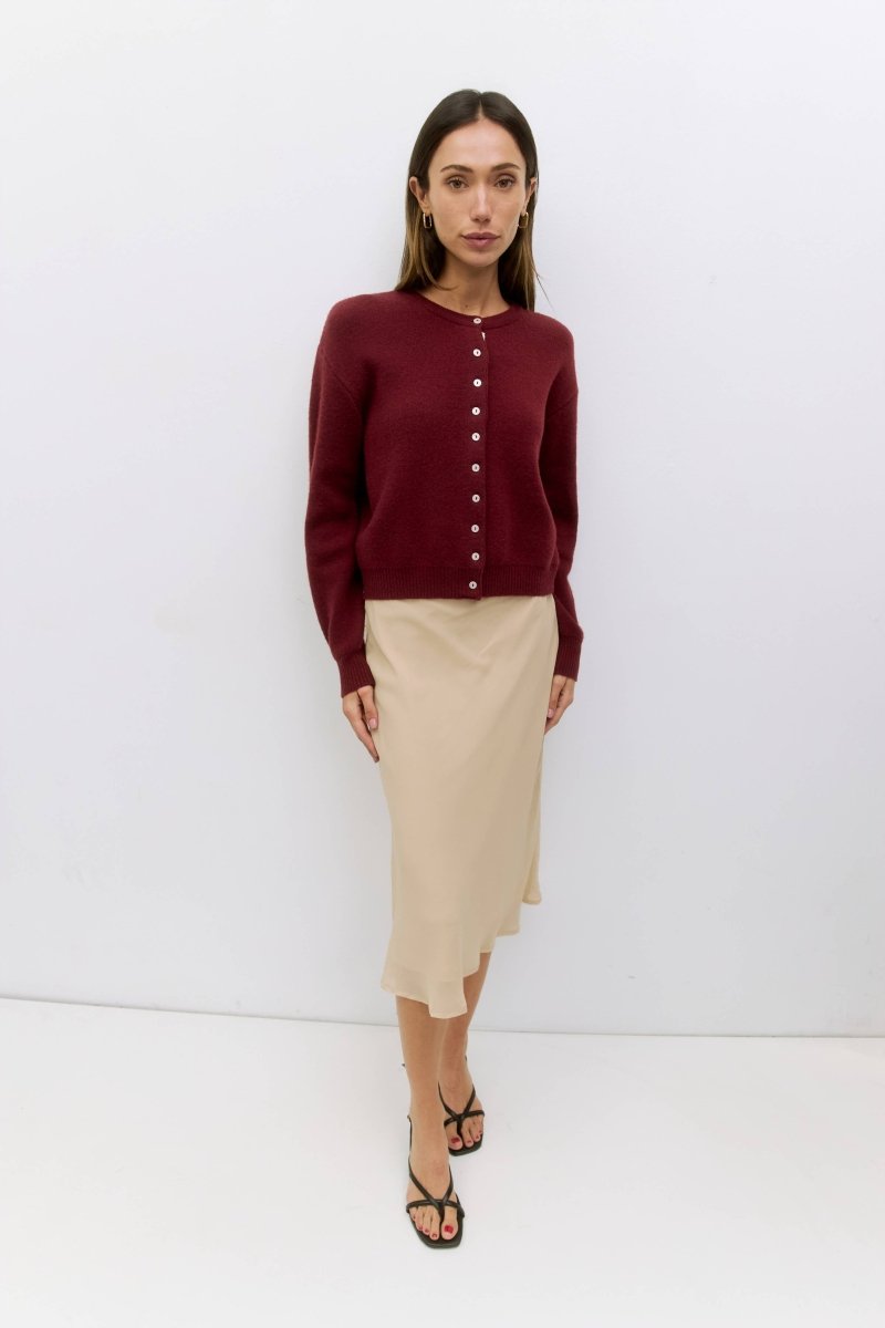 Cardigan Malin Rouge All Row - Ex - voto