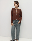 Cardigan Morgan Brun All Row - Ex-voto