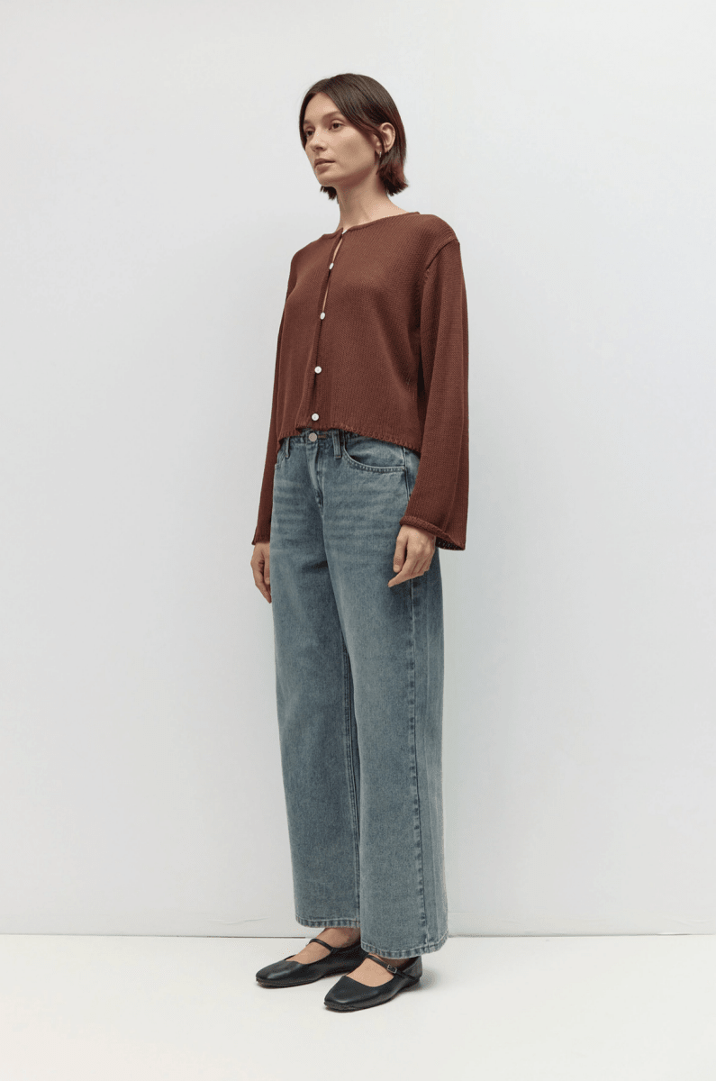 Cardigan Morgan Brun All Row - Ex-voto