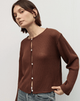 Cardigan Morgan Brun All Row - Ex-voto