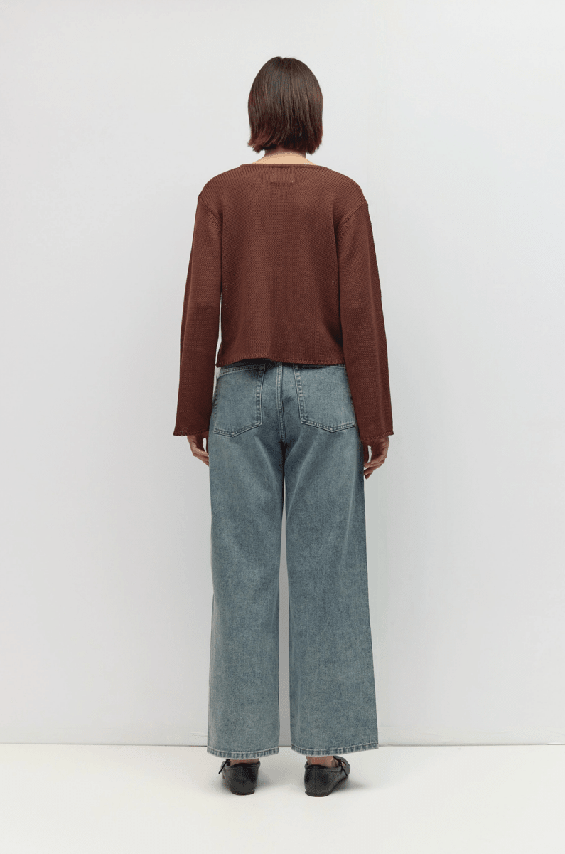 Cardigan Morgan Brun All Row - Ex-voto