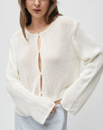 Cardigan Morgan Crème All Row - Ex-voto