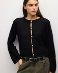 Cardigan Morgan Noir All Row - Ex-voto
