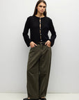 Cardigan Morgan Noir All Row - Ex-voto