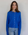 Cardigan Piper Bleu Cobalt Things Between - Ex - voto