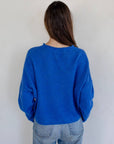 Cardigan Piper Bleu Cobalt Things Between - Ex - voto