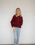 Cardigan Piper Bourgogne Things Between - Ex - voto