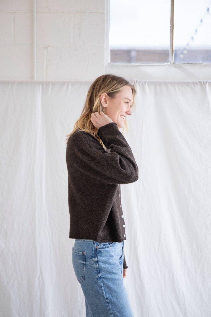 Cardigan Piper Brun Chocolat Things Between - Ex - voto